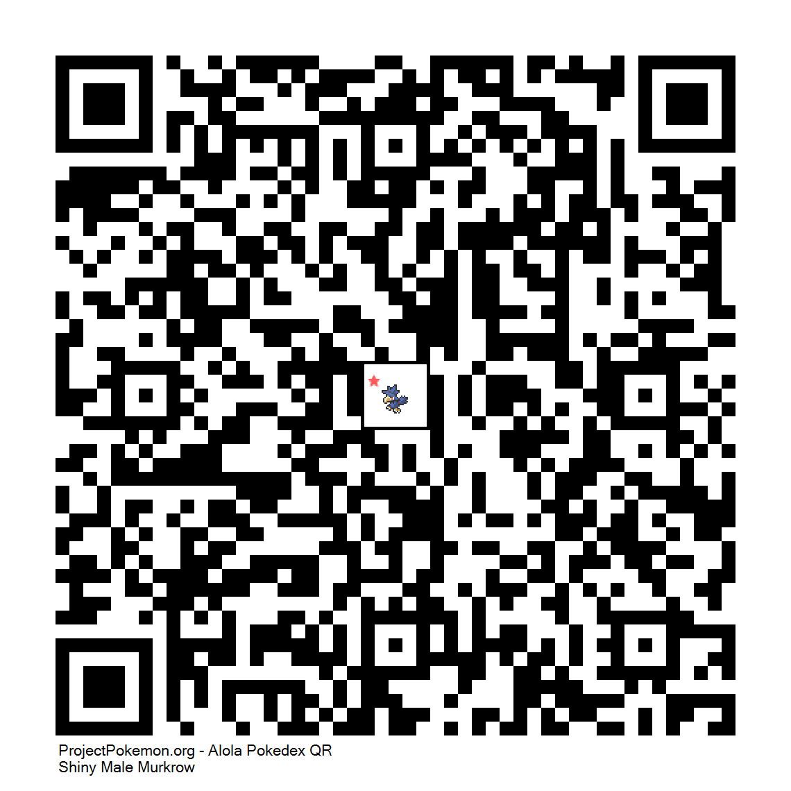 Cdigo QR de Murkrow variocolor